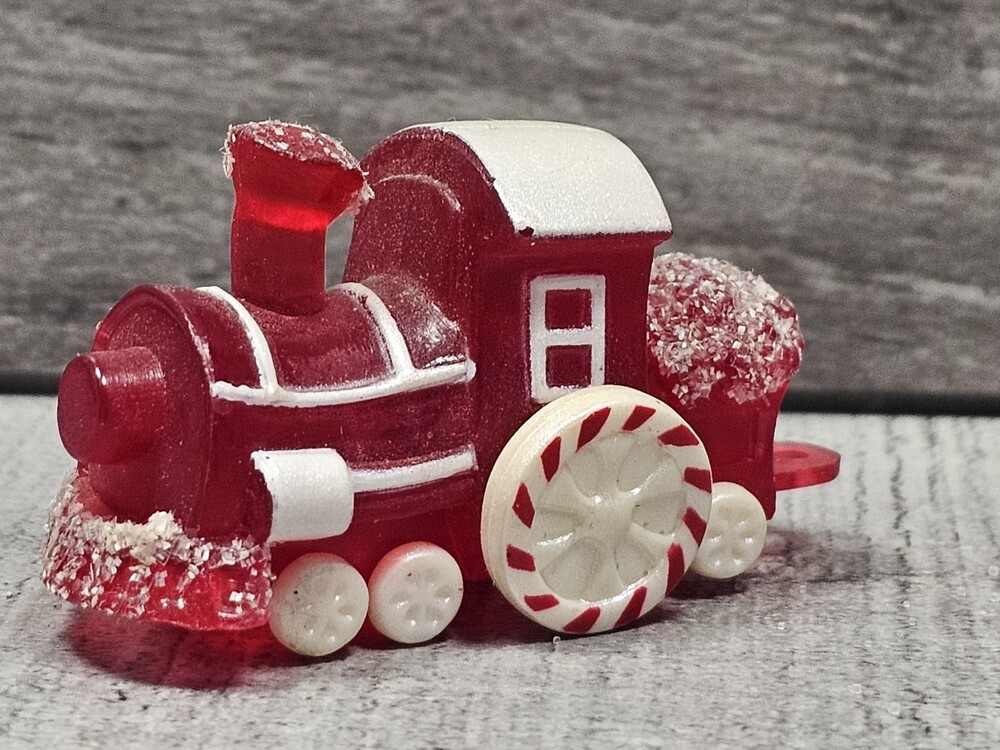 Vintage 1988 Hallmark Merry Miniatures Red Christmas Candy Train Engine Figure